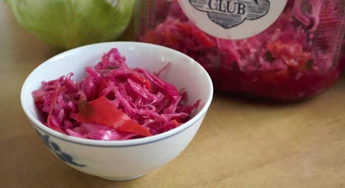 A bowl of fermented vegetables by Austin Durant.