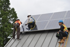 solar panel install