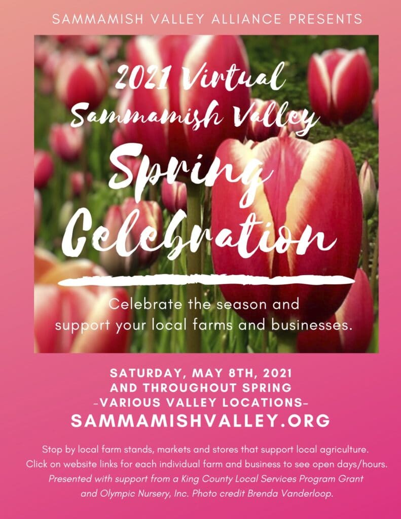 Sammamish Valley Spring Celebration Flyer