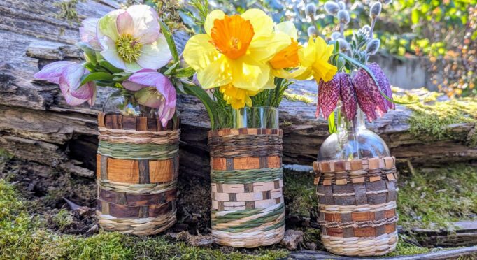 Willow baskets made by basket weaver Erin Cox. 16x9 crop